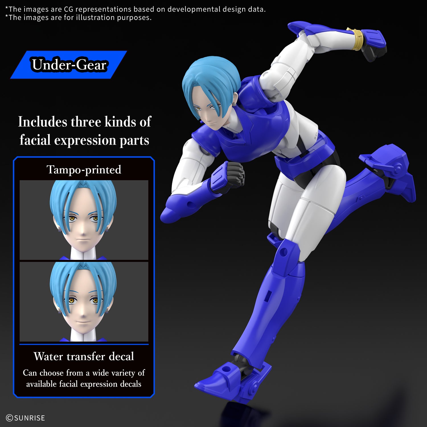 MK74259 - 30 MINUTES FANTASY - YOROI-SHINDEN SAMURAI TROOPERS - KAITO OF THE SKY - MODEL KIT - Immagine 3