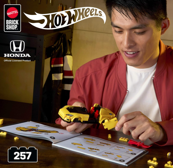 JFR88 - BRICK SHOP X HOT WHEELS - HONDA S200 - SET DA COSTRUIRE - Immagine 2