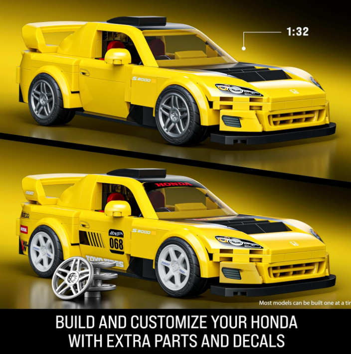 JFR88 - BRICK SHOP X HOT WHEELS - HONDA S200 - SET DA COSTRUIRE - Immagine 3