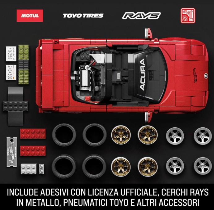 JFT17 - BRICK SHOP X HOT WHEELS - ACURA NSX - SET DA COSTRUIRE - Immagine 3