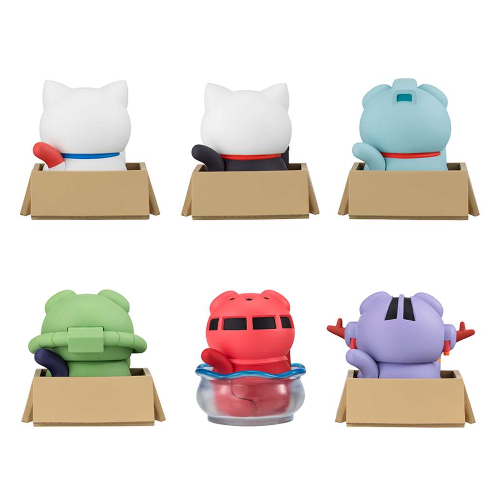 110811 - MOBILE SUIT GUNDAM - MEGA CAT PROJECT BLIND BOX (6PZ) COMPLETE SERIES - NYANDAM GUNDAM - Immagine 2