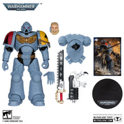 WARHAMMER 40000 FIGURES - SPACE WOLVES GREY HUNTER - ACTION FIGURE 18CM - Immagine 2