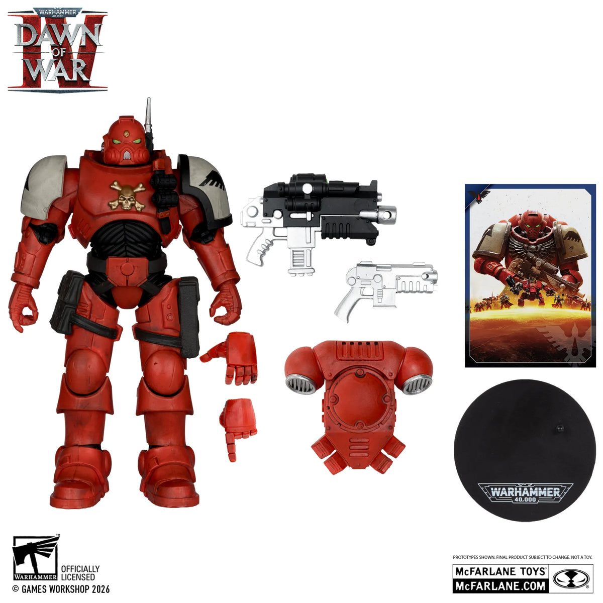 WARHAMMER 40000 FIGURES - BLOOD RAVENS SERGEANT INFILTRATOR (DAWN OF WAR 4) - ACTION FIGURE 18CM - Immagine 2