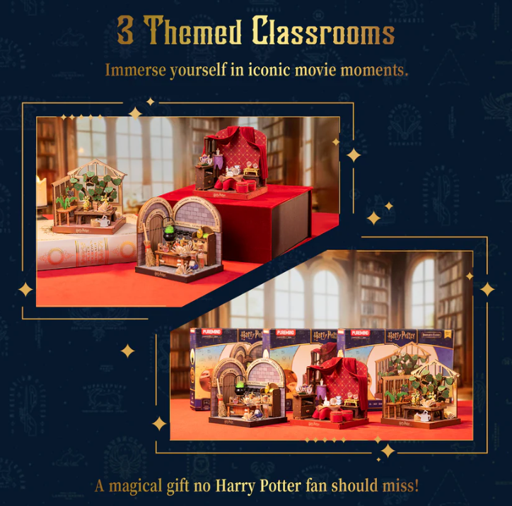 HARRY POTTER - HOGWARTS CLASSES - DIVINATION CLASS - WOODEN SCENE - Immagine 5