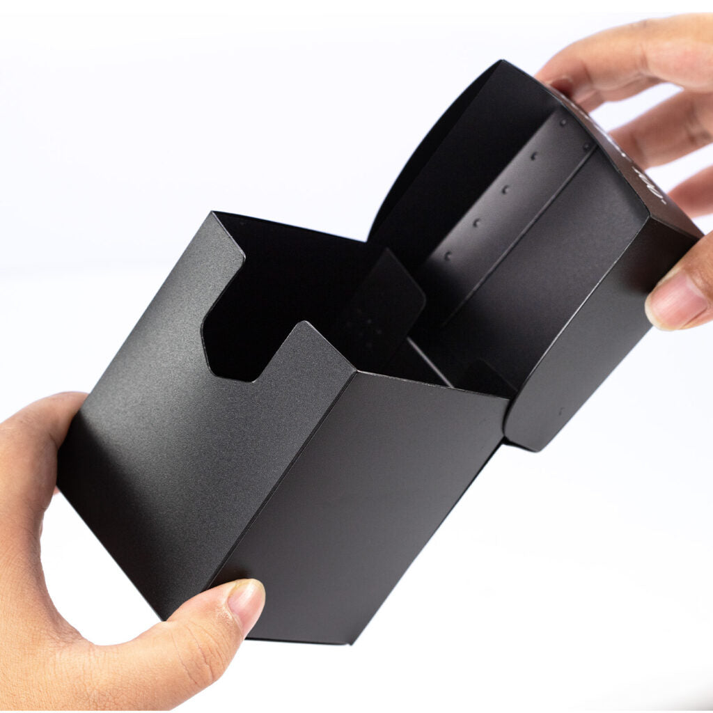 SANSEKING - PLASTIC DECK BOX (80+ CARDS) - BLACK - Immagine 3