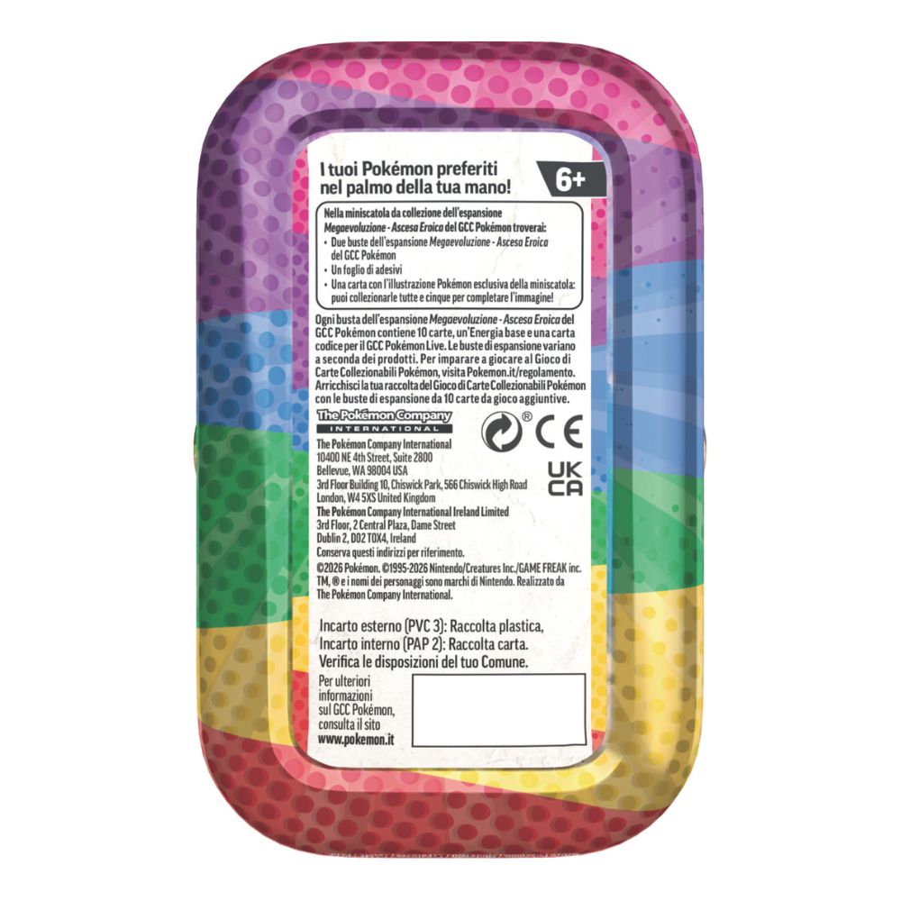 PK10318-I - POKEMON M2.5 MINITIN DA COLLEZIONE MEGAEVOLUZIONE - ASCESA EROICA (IT) - DISPLAY 10 PEZZI - Immagine 9