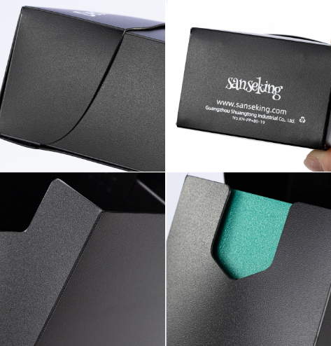 SANSEKING - PLASTIC DECK BOX (80+ CARDS) - BLACK - Immagine 4