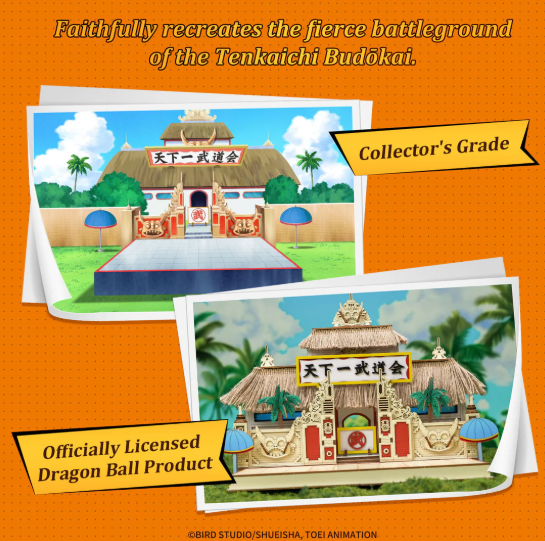 DRAGONBALL - TENKAICHI BUDOKAI - WOODEN SCENE - Immagine 3