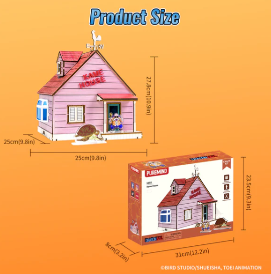 DRAGONBALL - KAME HOUSE - WOODEN SCENE - Immagine 8