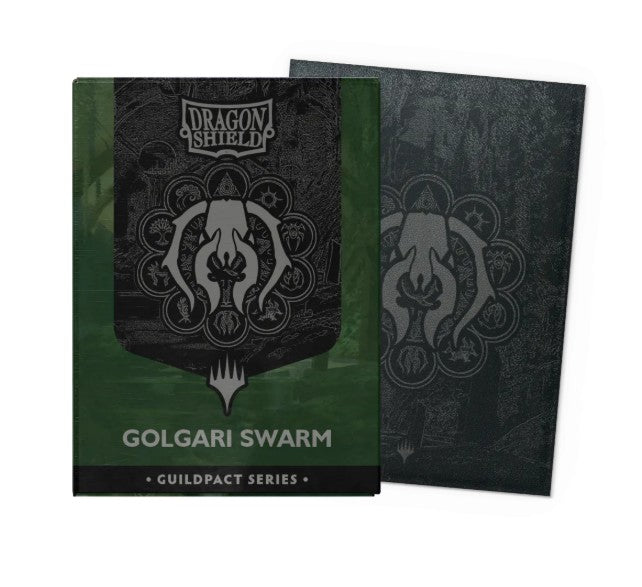 AT-16510 - 100 BUSTINE STANDARD - MATTE DUAL ART SLEEVES - GUILDPACK SERIES - GOLGARI SWARM - Immagine 3