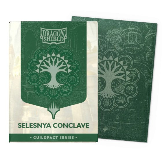 AT-16515 - 100 BUSTINE STANDARD - MATTE DUAL ART SLEEVES - GUILDPACK SERIES - SELESNYA CONCLAVE - Immagine 3