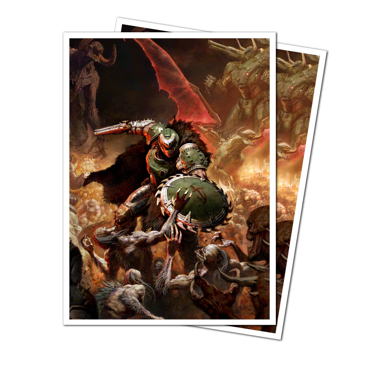 16614 - 105 APEX DECK PROTECTOR SLEEVES - BETHESDA - DOOM - ONSLAUGHT - Immagine 2