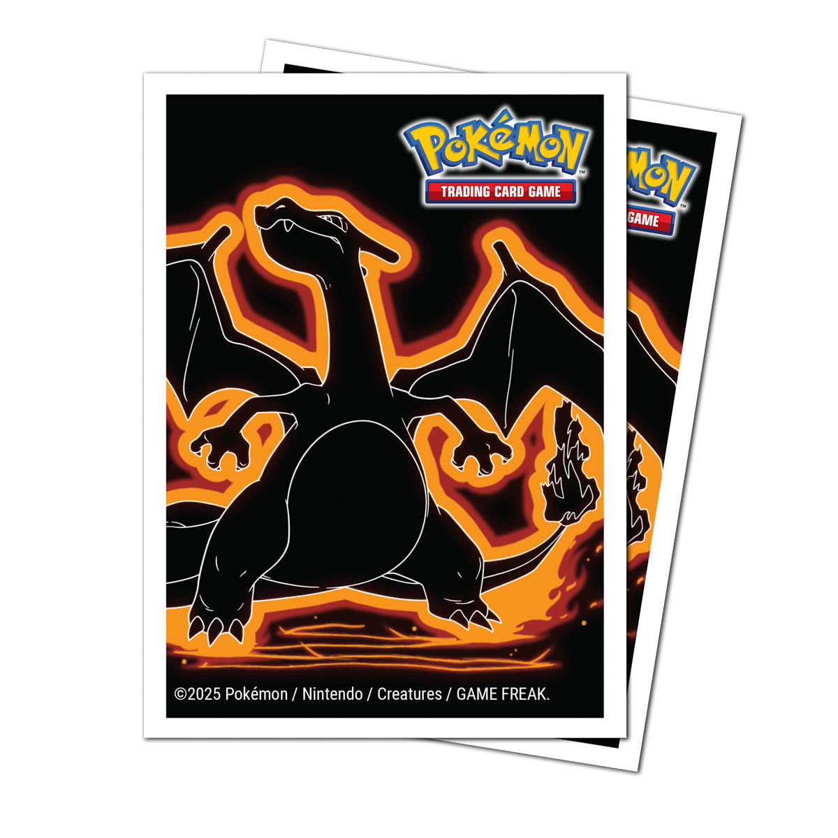16656 - POKEMON - 105 APEX DECK PROTECTOR SLEEVES - NEON KANTO - CHARIZARD - Immagine 2
