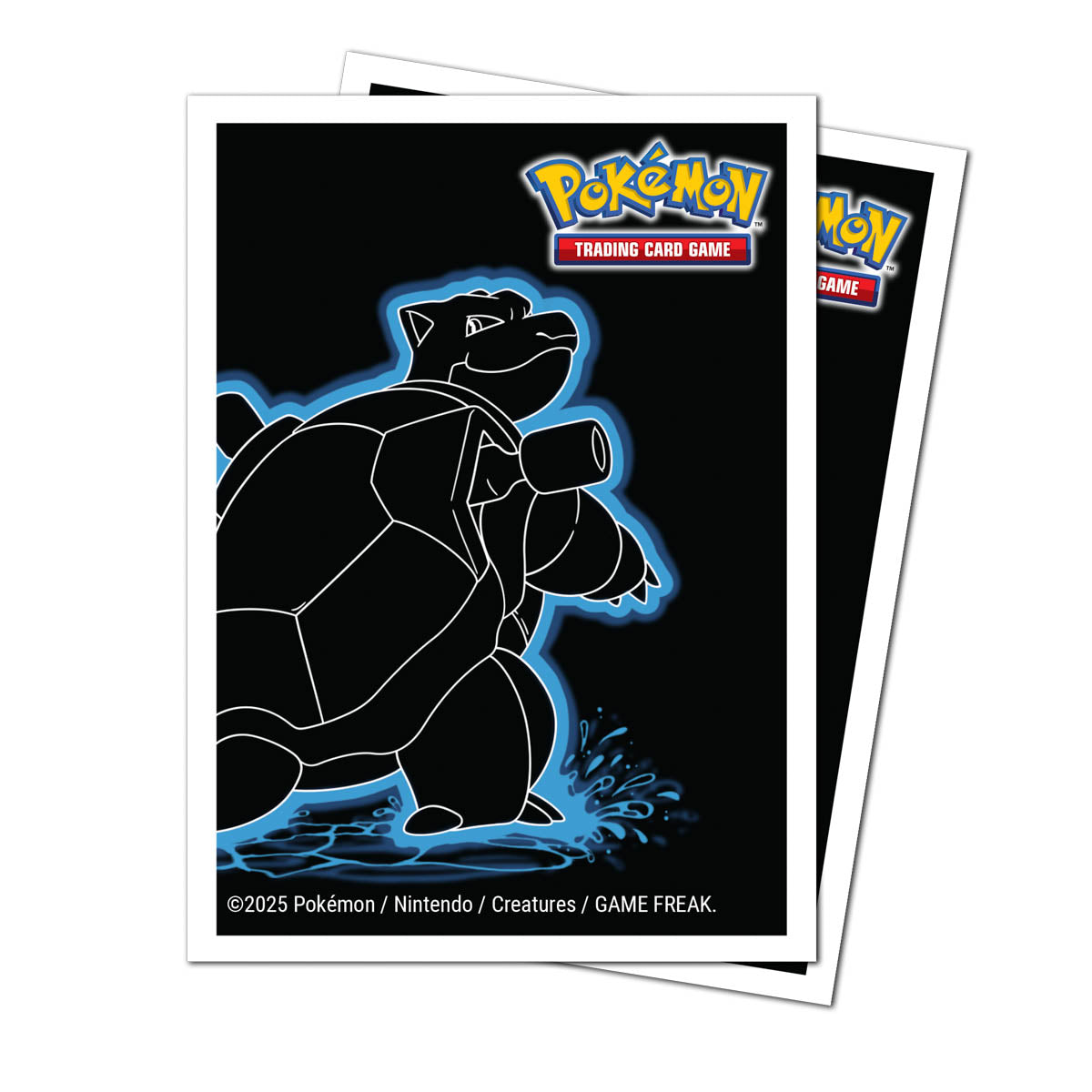 16657 - POKEMON - 105 APEX DECK PROTECTOR SLEEVES - NEON KANTO - BLASTOISE - Immagine 2
