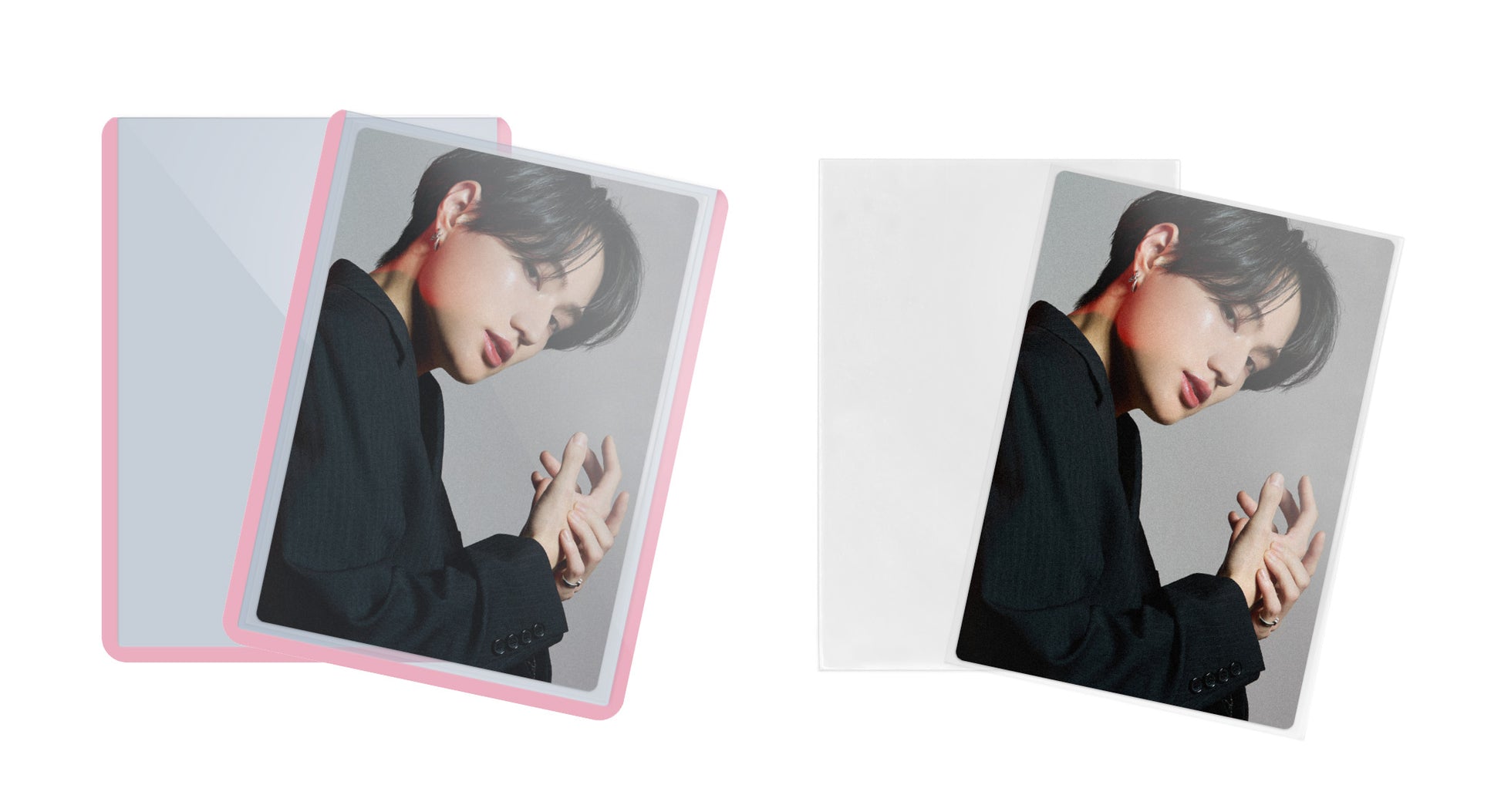 16799 - FINGERHEART BLUSH POPLOADER - CARD PROTECTOR AND SLEEVE COMBO PACK (10 PACK) - Immagine 2