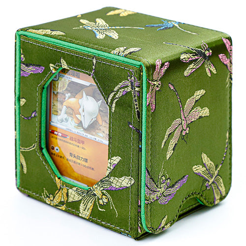 SANSEKING - BROCADE DECK BOX (130+ CARDS) - DELICATE DRAGONFLY - Immagine 2