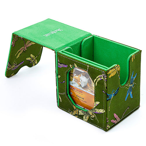 SANSEKING - BROCADE DECK BOX (130+ CARDS) - DELICATE DRAGONFLY - Immagine 3