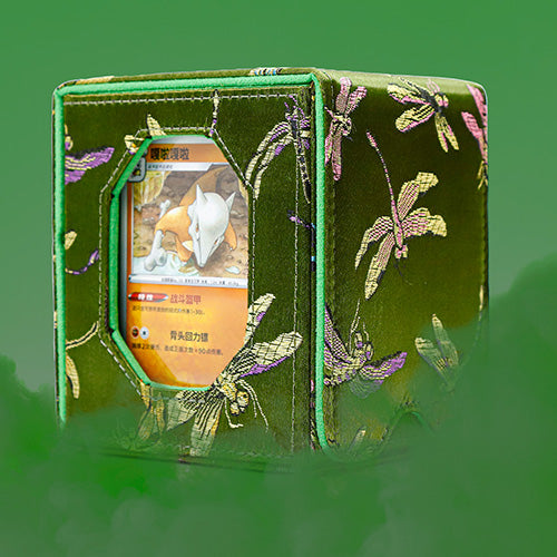 SANSEKING - BROCADE DECK BOX (130+ CARDS) - DELICATE DRAGONFLY - Immagine 7