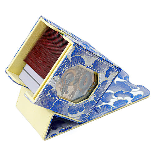 SANSEKING - BROCADE DECK BOX (130+ CARDS) - SILVER LEAF SHADOW - Immagine 4
