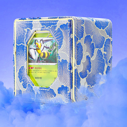 SANSEKING - BROCADE DECK BOX (130+ CARDS) - SILVER LEAF SHADOW - Immagine 7