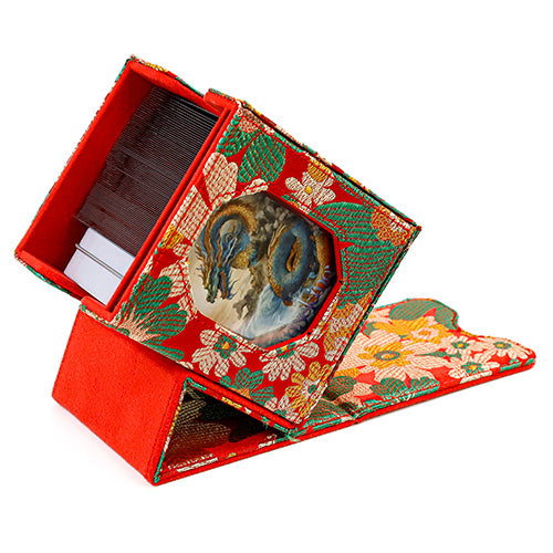 SANSEKING - BROCADE DECK BOX (130+ CARDS) - GOLDEN SUNFLOWER BOX - Immagine 5