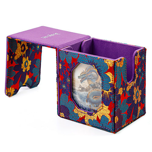 SANSEKING - BROCADE DECK BOX (130+ CARDS) - FLOWER SHADOWS AT DUSK - Immagine 3