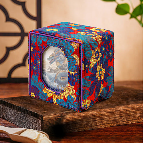 SANSEKING - BROCADE DECK BOX (130+ CARDS) - FLOWER SHADOWS AT DUSK - Immagine 6