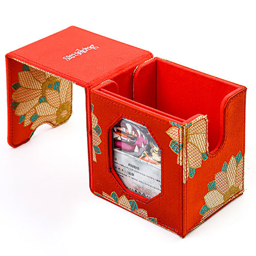 SANSEKING - BROCADE DECK BOX (130+ CARDS) - AUTUMN HARVEST POEM - Immagine 3
