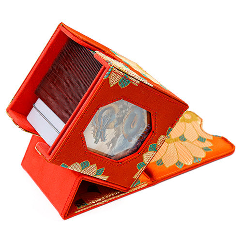 SANSEKING - BROCADE DECK BOX (130+ CARDS) - AUTUMN HARVEST POEM - Immagine 5