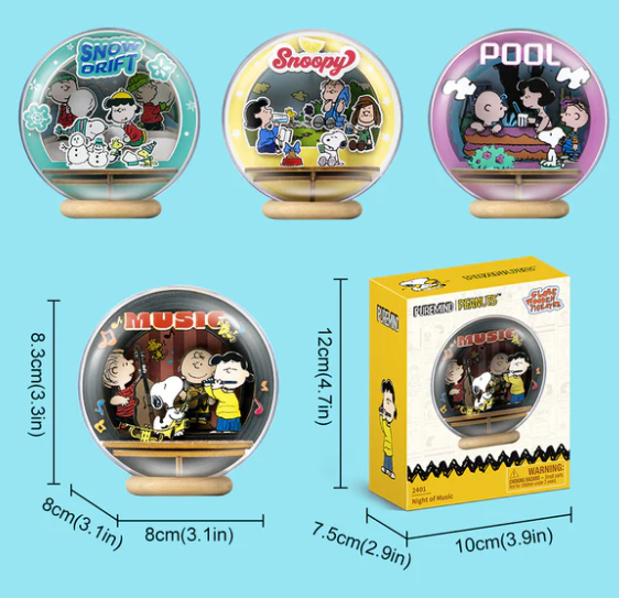 SNOOPY - GLOBE WOODEN THEATER - COOL POOL - Immagine 7