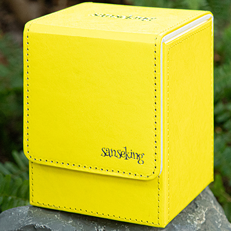 SANSEKING - TYVEK VERTICAL DECK BOX (130+ CARDS) - YELLOW - Immagine 3