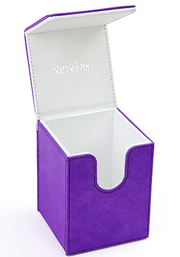 SANSEKING - TYVEK VERTICAL DECK BOX (130+ CARDS) - PURPLE - Immagine 2