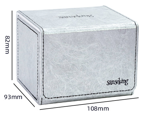 SANSEKING - TYVEK HORIZONTAL DECK BOX (130+ CARDS) - SILVER - Immagine 4