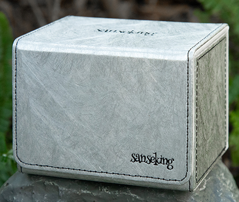 SANSEKING - TYVEK HORIZONTAL DECK BOX (130+ CARDS) - SILVER - Immagine 5