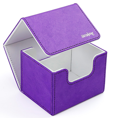 SANSEKING - TYVEK HORIZONTAL DECK BOX (130+ CARDS) - PURPLE - Immagine 2