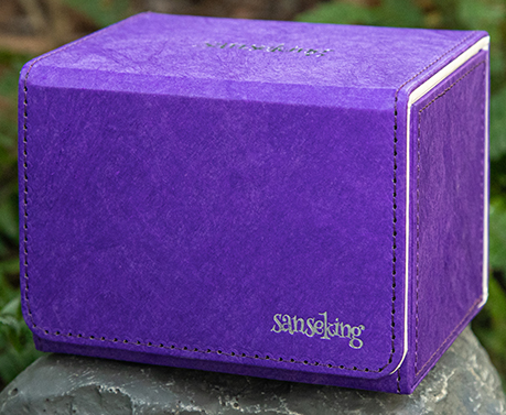 SANSEKING - TYVEK HORIZONTAL DECK BOX (130+ CARDS) - PURPLE - Immagine 5
