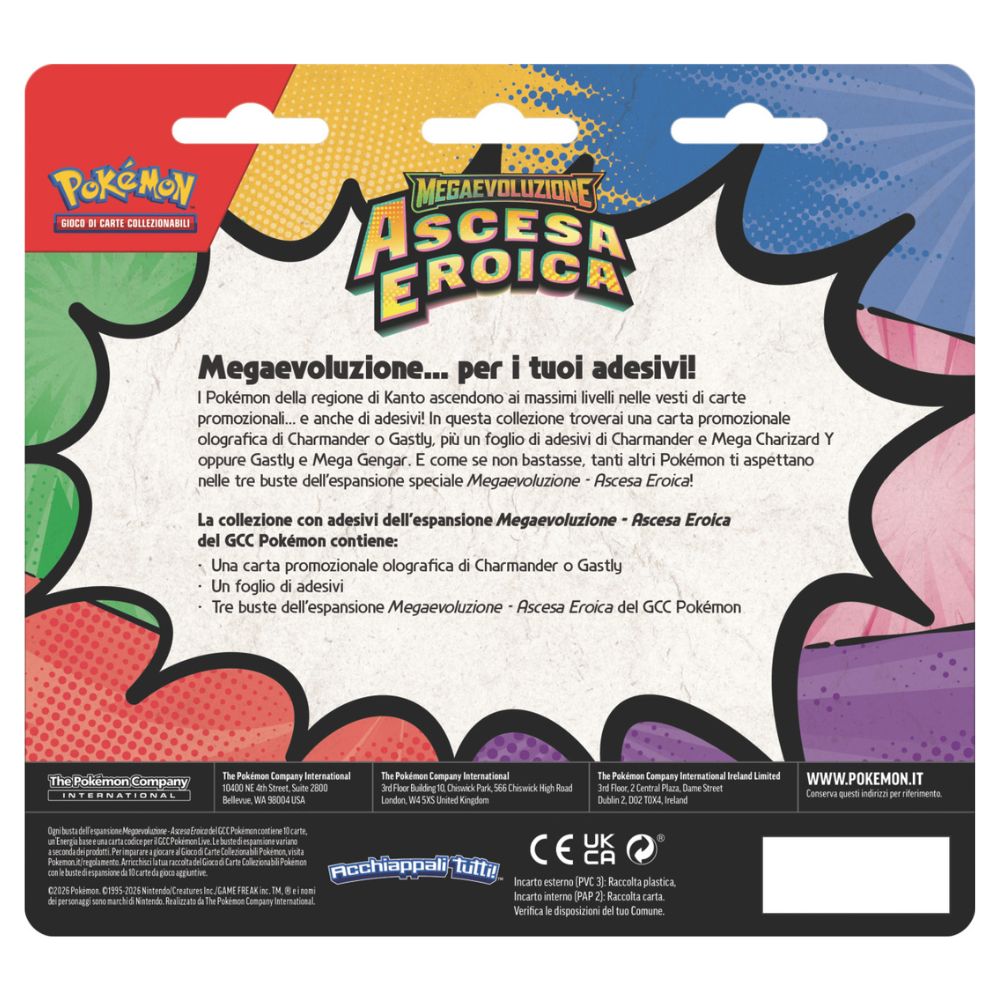 PK10314-I - POKEMON M2.5 COLLEZIONE CON ADESIVI MEGAEVOLUZIONE - ASCESA EROICA (IT) - Immagine 4