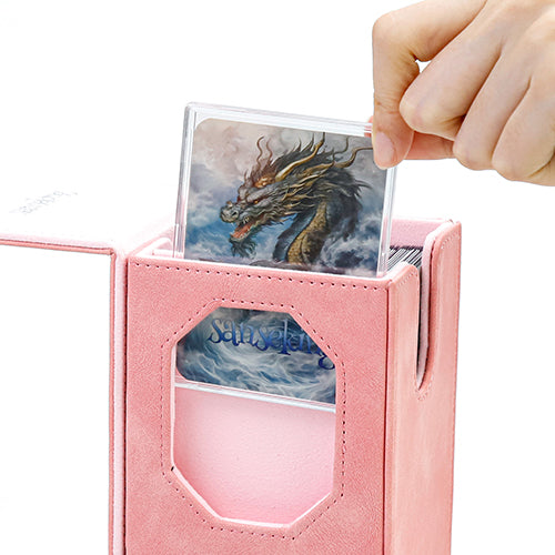SANSEKING - DECK BOX (240+ CARDS) - ZUO BO GUI SERIES - PINK - Immagine 5