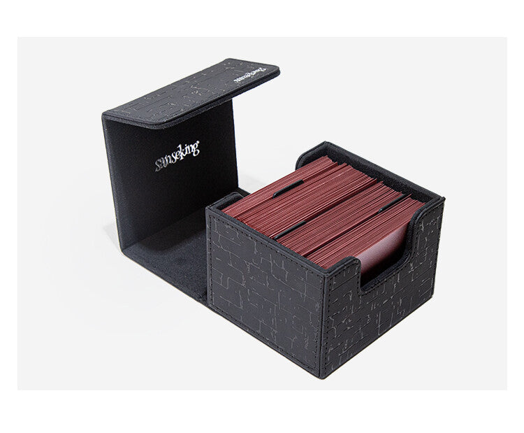 SANSEKING - PYRAMID DECK BOX (130+ CARDS) - OBSIDIAN BLACK - Immagine 2