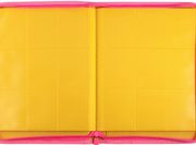 SANSEKING - 9-POCKET SIDE LOADING ZIP BINDER - LEATHER - YELLOW - Immagine 2