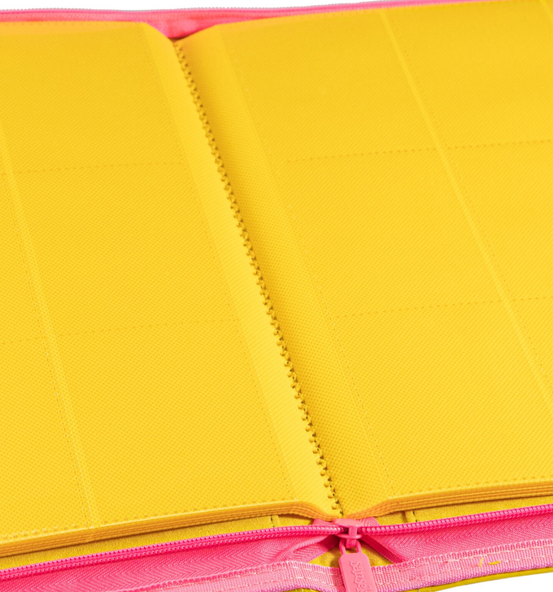SANSEKING - 9-POCKET SIDE LOADING ZIP BINDER - LEATHER - YELLOW - Immagine 3