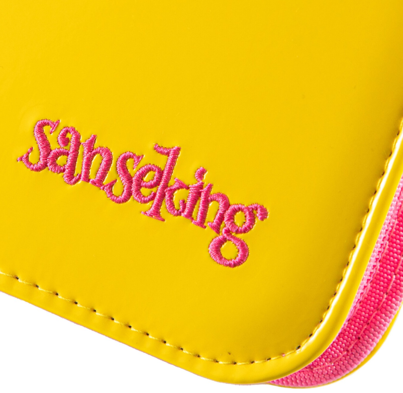 SANSEKING - 9-POCKET SIDE LOADING ZIP BINDER - LEATHER - YELLOW - Immagine 5