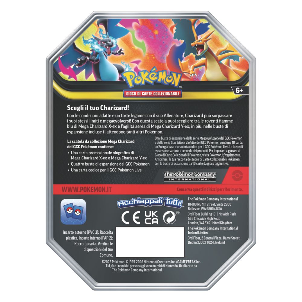 PK10300-I - POKEMON TIN DA COLLEZIONE MEGA CHARIZARD - 0 - Immagine 5