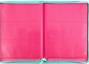SANSEKING - 9-POCKET SIDE LOADING ZIP BINDER - LEATHER - RED - Immagine 2