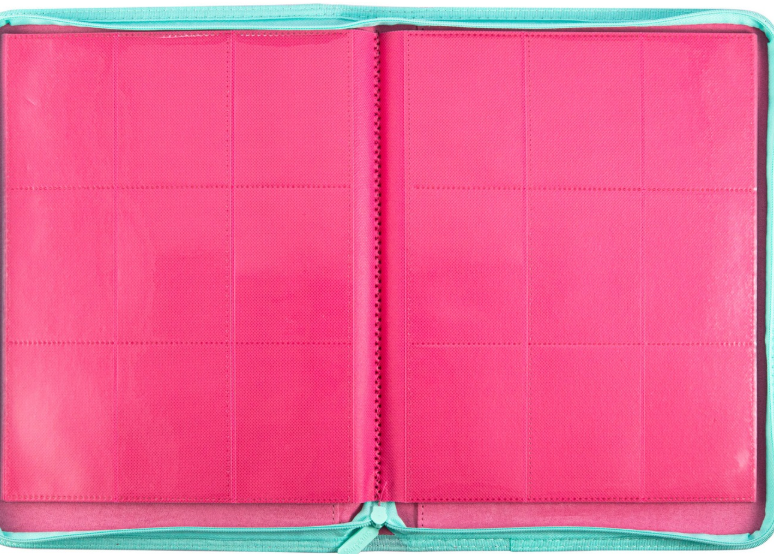 SANSEKING - 9-POCKET SIDE LOADING ZIP BINDER - LEATHER - RED - Immagine 2