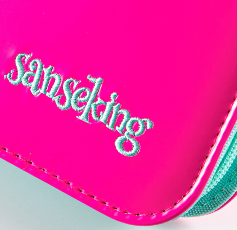 SANSEKING - 9-POCKET SIDE LOADING ZIP BINDER - LEATHER - RED - Immagine 5