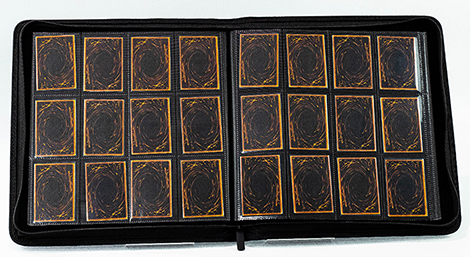 SANSEKING - SIDE LOADING ZIP CARD BINDER - PU LEATHER - 12 POCKETS BINDER - BLACK - Immagine 2
