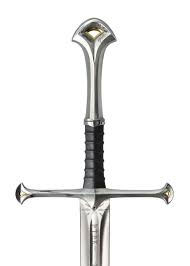 LOTR - REPLICA 1/1 ANDURIL SWORD OF KING ELESSAR - MUSEUM COLLECTION EDITION 134CM - Immagine 2