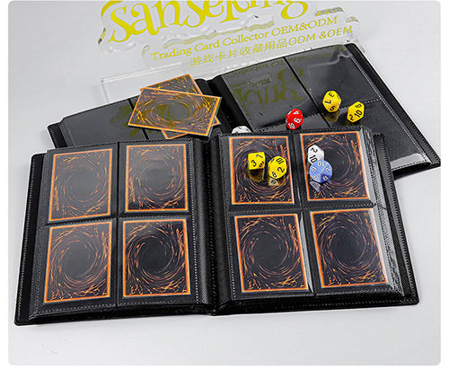 SANSEKING - 4-POCKET SIDE LOADING STRAPP BINDER BLACK W/ RED STRAP - Immagine 5
