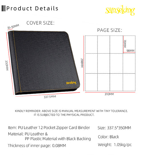 SANSEKING - 9-POCKET PP BINDER - RED STRAP - Immagine 6